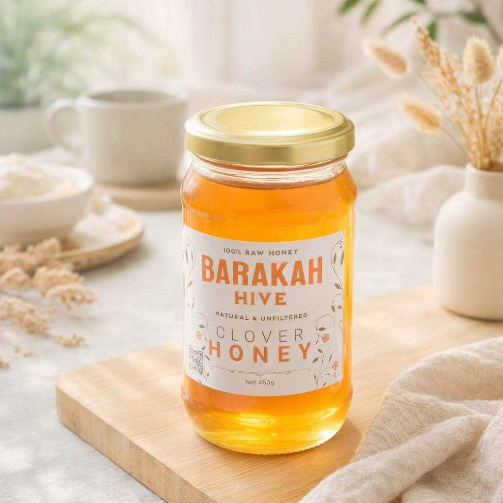 CLOVER HONEY | 100% RAW & UNFILTERED